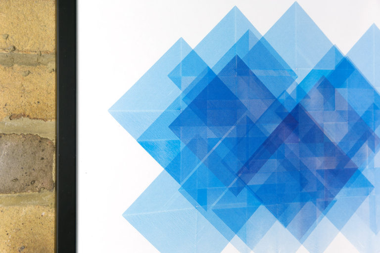 Expanding Square Composition - Blue - Image 2